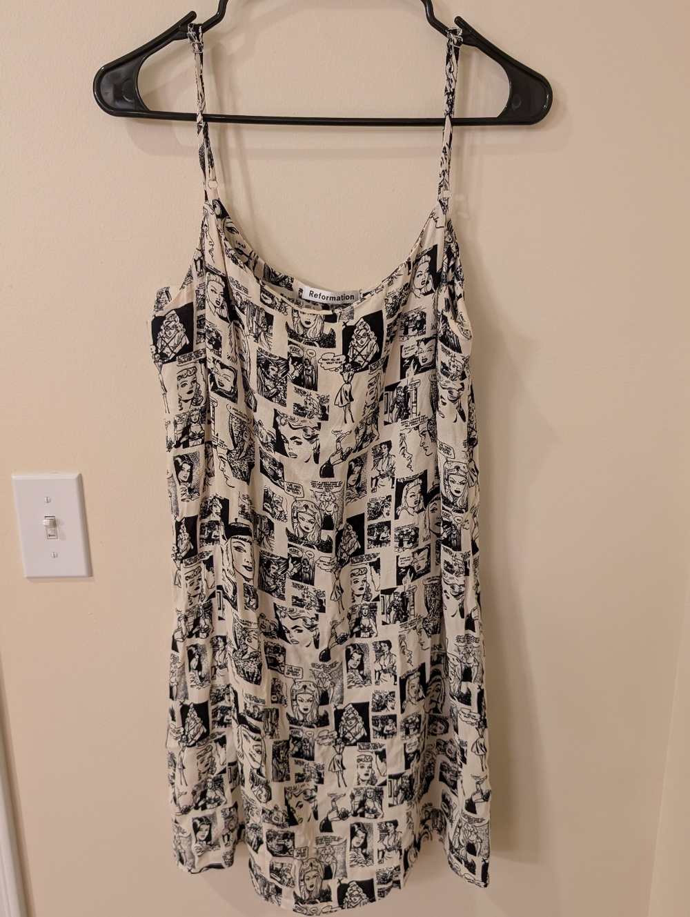 Reformation | Newspaper Comic Mini Dress